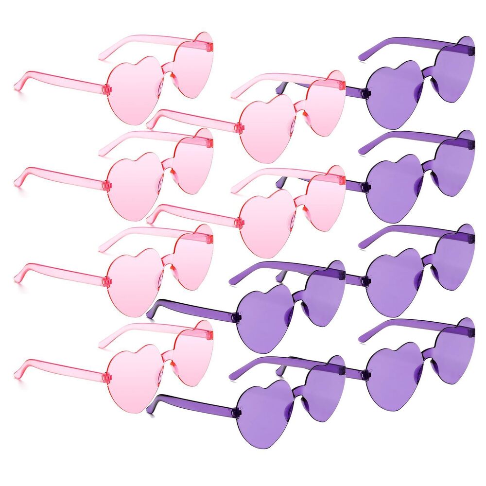 1223 Purple Sunglasses Purple Heart Sunglasses 12packs Pink Heart